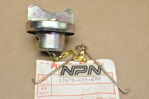 NOS Honda 1978-79 GL1000 Gold Wing Fuel Gas Tank Filler Cap 17670-431-670