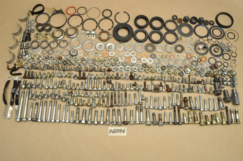 Vtg OEM Honda 1981 CM400 A Screw Bolt Washer Nut Collar Cap Rubber Hardware Lot