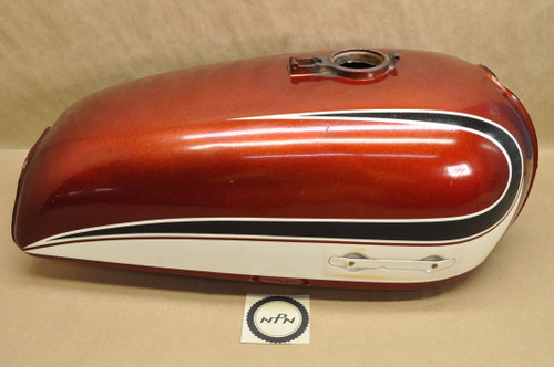 Vintage OEM Yamaha 1973-75 RD250 RD350 Fuel Gas Tank Red 360-24110