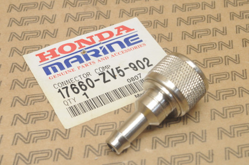 NOS Honda BF15 BF50 BF5 BF8 BF9.9 Fuel Gas Tank Line Connector 17660-ZV5-902