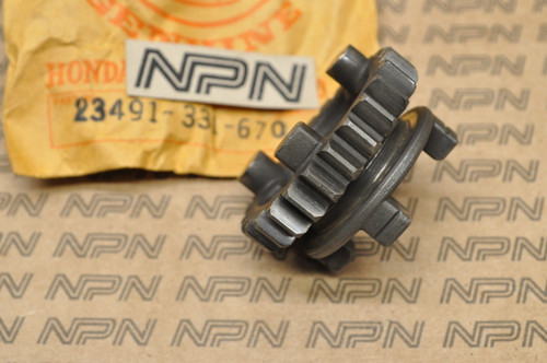 NOS Honda SL100 SL125 XL100 XL125 Counter Shaft Fourth Gear 25T 23491-331-670