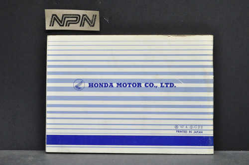 VTG NOS 1967-68 Honda P50 Motorcycle Owners Manual Original OEM Print Date 1967