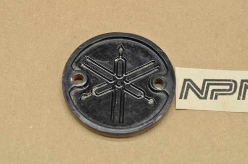 Vtg OEM Yamaha YA6 YJ1 YJ2 Gas Tank Emblem Badge Early 137-24161-00