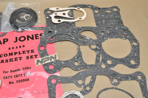 NOS Honda CA72 CB72 CL72 Complete Top & Bottom End Gasket Kit 06110-268-020
