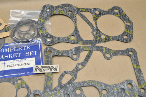 NOS Honda CA72 CB72 CL72 SCM Complete Top & Bottom End Gasket Kit 06110-268-020