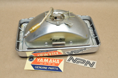 NOS Yamaha 1981-83 XJ750 Seca Fog Head Light Rim & Bulb 5G2-85462-60