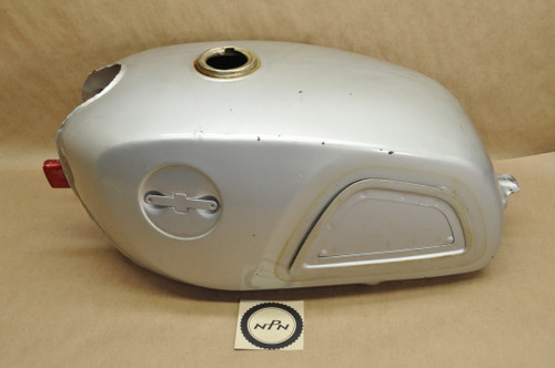 Vintage OEM Honda CL125 A Gas Fuel Tank Silver 17500-242-010 T