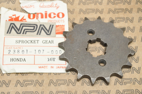 NOS Honda CB100 CL100 SL100 SL125 XL100 XR185 Unico Sprocket 16T 23801-107-760
