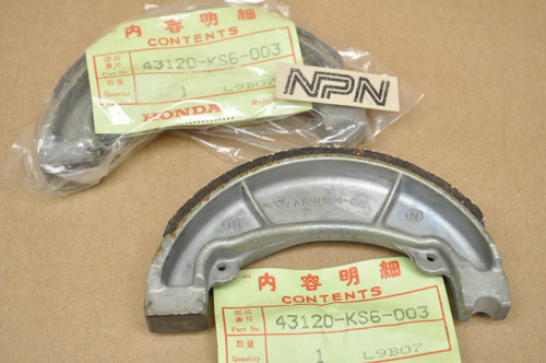 NOS Honda 1986 CR125 R CR250 R CR500 R Brake Shoe Pad Set 43120-KS6-003