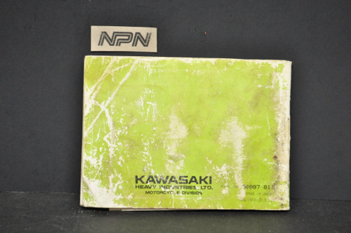 Vintage 1973 Kawasaki 500 H1 E Owners Manual 99997-811