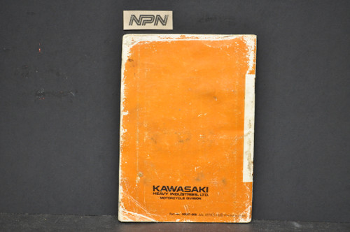 Vintage 1974 Kawasaki 900 Z1 A Owners Manual 99997-808