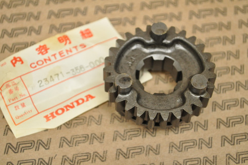 NOS Honda XL350 K0-K1 Counter Shaft Fourth 4th Gear 27T 23471-356-000