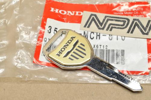 NEW OEM Honda VTX1300 VTX1800 Key Blank Type 1 35121-MCH-810