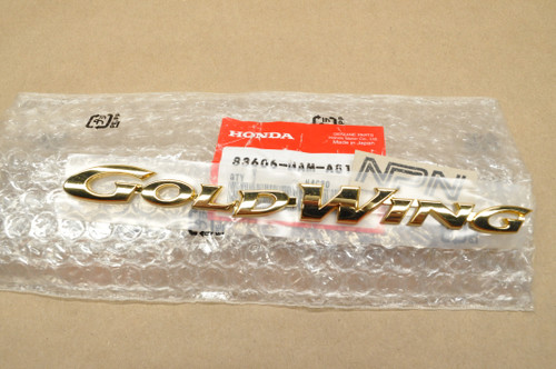 NOS Honda 1998-2000 GL1500 Gold Wing Side Cover Badge Emblem B 83606-MAM-A81