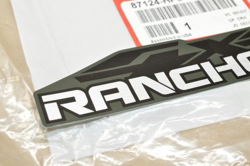 NEW OEM Honda TRX420 FE Rancher ES Front Fender Emblem Decal 87124-HP5-A50 ZB