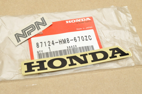 NOS Honda TRX250 Recon Front Fender Emblem Logo Mark Decal 87124-HM8-670 ZC
