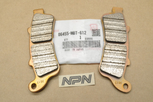 NEW OEM Honda VTX1800 Front Brake Caliper Pad Set 06455-MBT-612