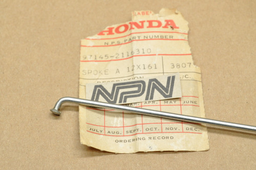 NOS Honda CT90 K5-1976 Trail 90 Front Wheel Spoke A & Nipple Set 97145-21163-10