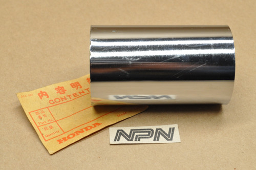 NOS Honda CB350 K0-K3 Front Fork Tube Pipe Lower Chrome Cover 51423-286-000