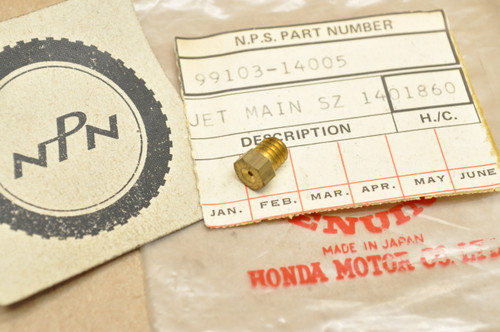 NOS Honda S90 Carburetor Main Jet #140 99103-14005
