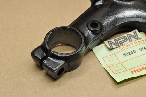 NOS Honda SL100 SL125 XL100 Fork Steering Stem Triple Tree Clamp 53200-074-000 B