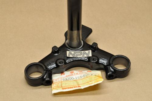 NOS Honda 1977-78 XR75 Fork Steering Stem Triple Tree Clamp 53200-153-000 ZA