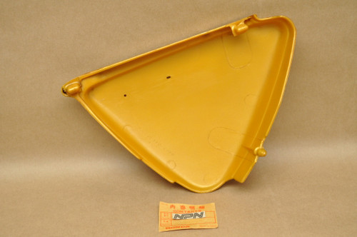 NOS Honda SL125 Poppy Yellow Metallic Left Side Cover Panel 83640-110-770 FS