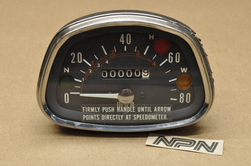 NOS Honda CT90 K2-K3 Trail 90 Speedometer MPH Gauge *AS IS* 37200-102-009