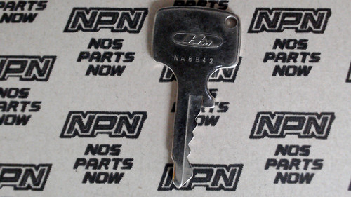 NOS Honda OEM Ignition Switch & Lock Key Ward Cut Single Groove NA8842