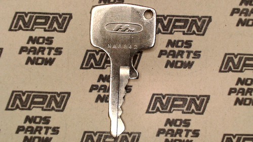 NOS Honda OEM Ignition Switch & Lock Key Ward Cut Single Groove NA8842