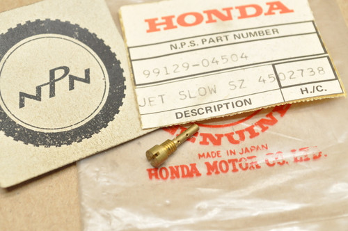 NOS Honda C110 CA110 C200 CA200 Carburetor Slow Jet #45 99129-04504