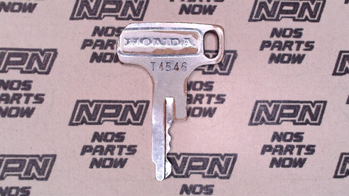 Vintage Used OEM Honda Ignition Switch & Lock Key Ward Cut Single Groove T4546