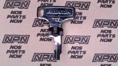NOS Honda OEM Ignition Switch & Lock Key Ward Cut Double Groove Recessed T7796