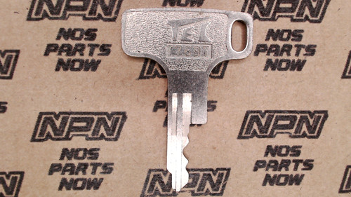 NOS Honda OEM Ignition Switch & Lock Key Ward Cut Double Groove T7697