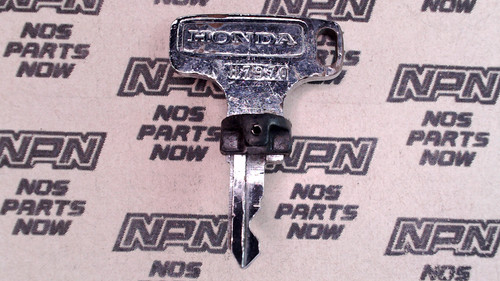 NOS Honda OEM Ignition Switch & Lock Key Double Groove Recessed H7970