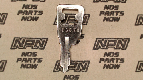 NOS Honda OEM Ignition Switch & Lock Key Ward Cut Single Groove H8078