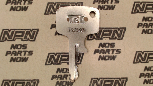 Vintage Used OEM Honda Ignition Switch & Lock Key Ward Cut Single Groove T2346