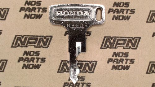 NOS Honda OEM Ignition Switch & Lock Key Single Cut H8089