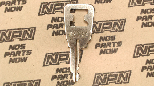 NOS Honda OEM Ignition Switch & Lock Key Ward Cut Single Groove H6721