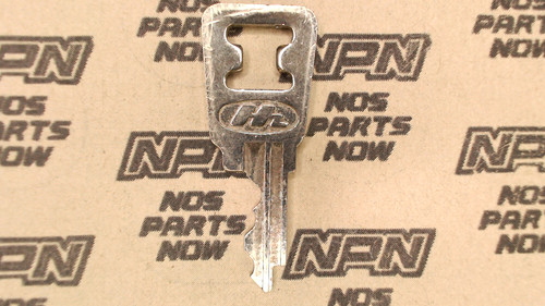 NOS Honda OEM Ignition Switch & Lock Key Ward Cut Double Groove Back H6063