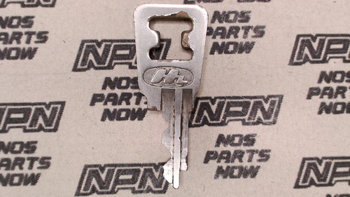 Vtg Used OEM Honda Ignition Switch & Lock Key Ward Cut Double Groove Back H4605