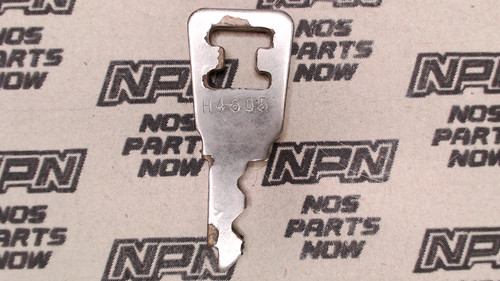 Vtg Used OEM Honda Ignition Switch & Lock Key Ward Cut Double Groove Back H4605