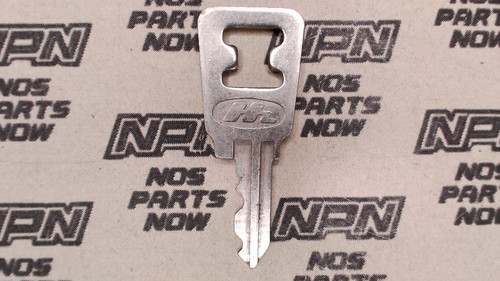 NOS Honda OEM Ignition Switch & Lock Key Double Groove Back H5054