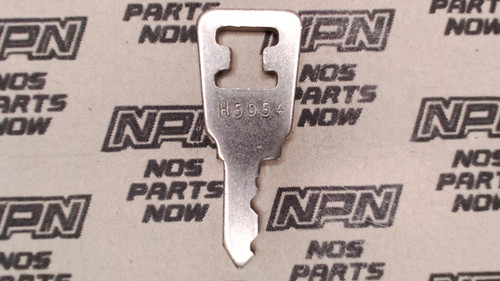 NOS Honda OEM Ignition Switch & Lock Key Double Groove Back H5054