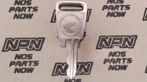 NOS Honda OEM Ignition Switch & Lock Key Double Groove Back H4505
