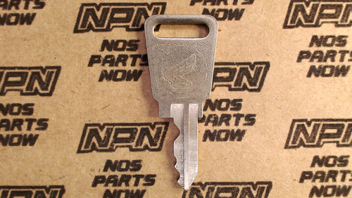NOS Honda OEM Ignition Switch & Lock Key Double Groove Back H5405