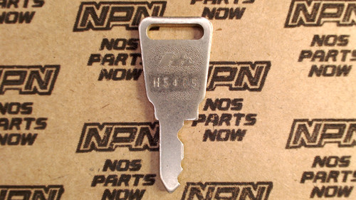 NOS Honda OEM Ignition Switch & Lock Key Double Groove Back H5405