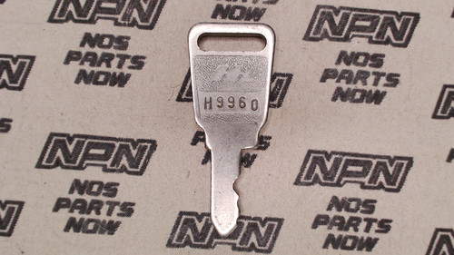 NOS Honda OEM Ignition Switch & Lock Key Double Groove Back H9960