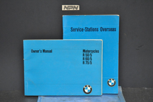 Vintage 1969-73 BMW R50/5 R60/5 R75/5 Airhead Motorcycle Owners Manual Instruction
