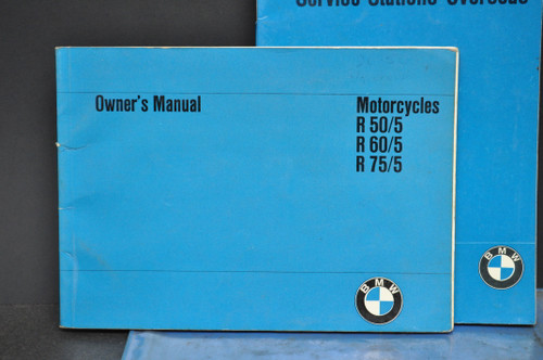 Vintage 1969-73 BMW R50/5 R60/5 R75/5 Airhead Motorcycle Owners Manual Instruction